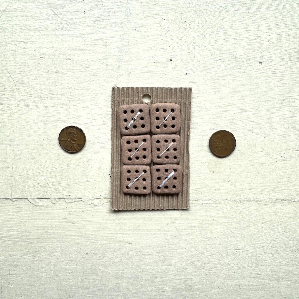 Square 9-hole Buttons