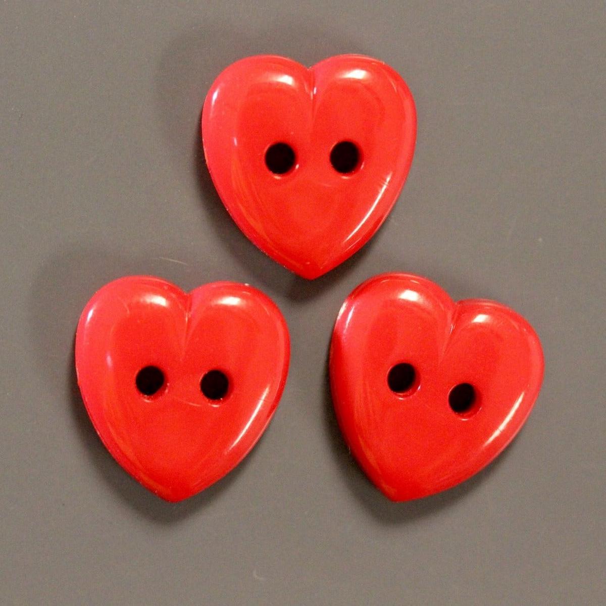 Heart shaped button