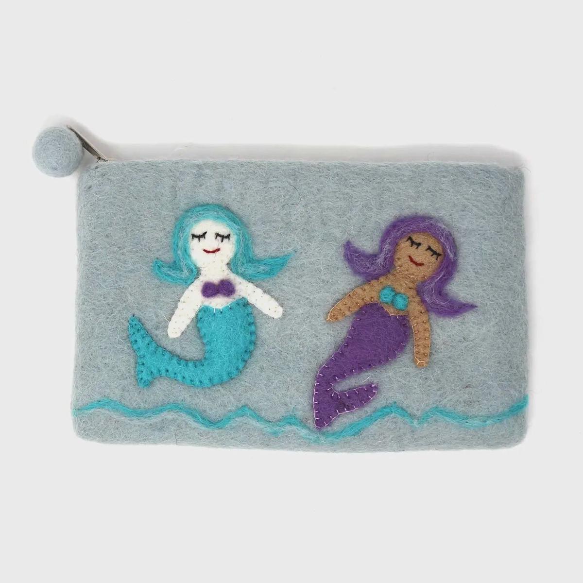 Mermaid Felt Notions Bag