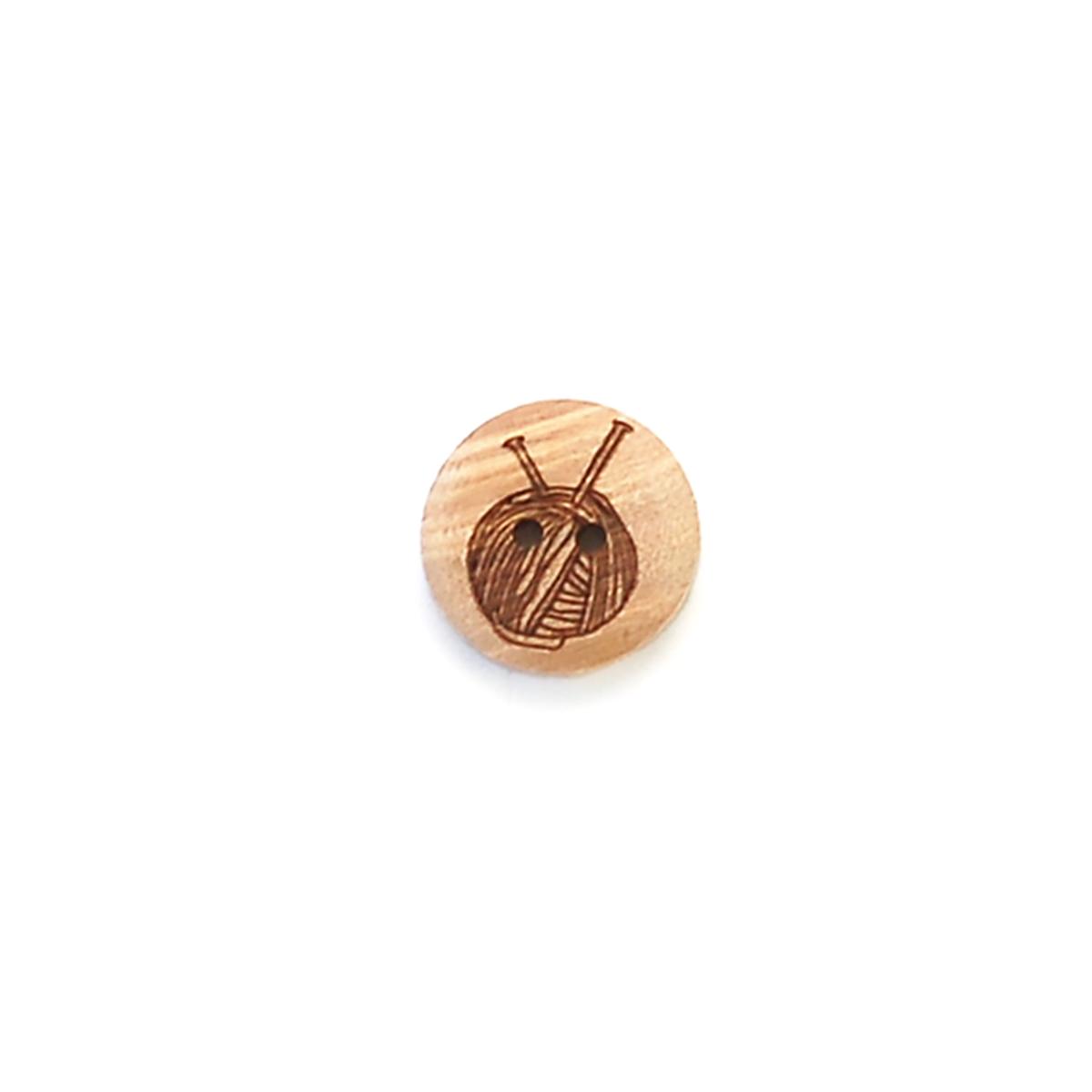 Natural Wood Crafting Buttons