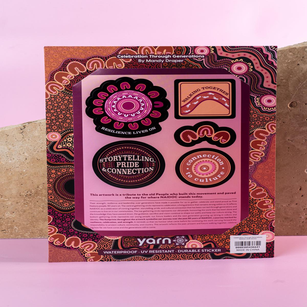 Celebration Through Generations NAIDOC 2026 Sticker
