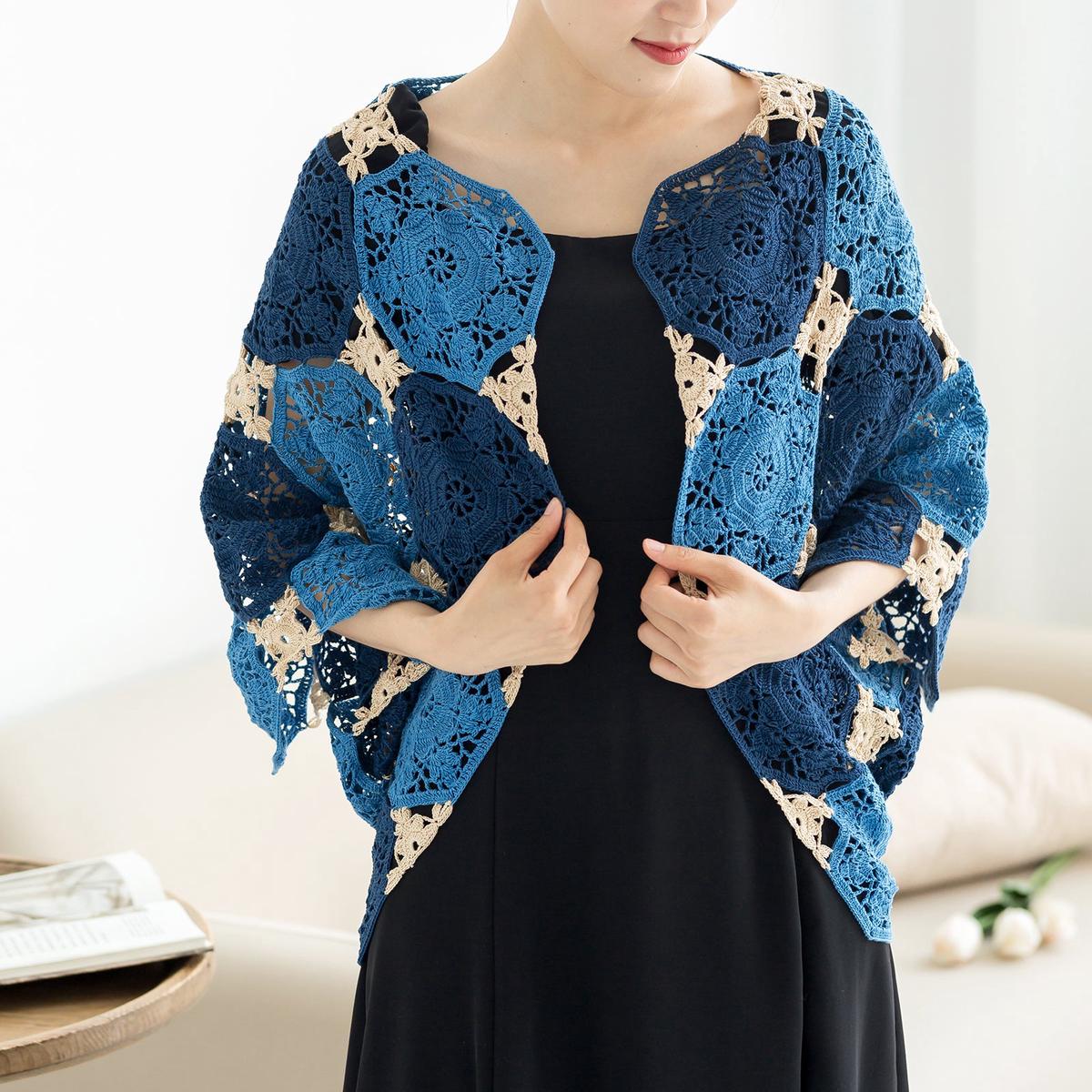 ChuYu Patchwork Shawl Crochet Yarn Kit | Susan's Family