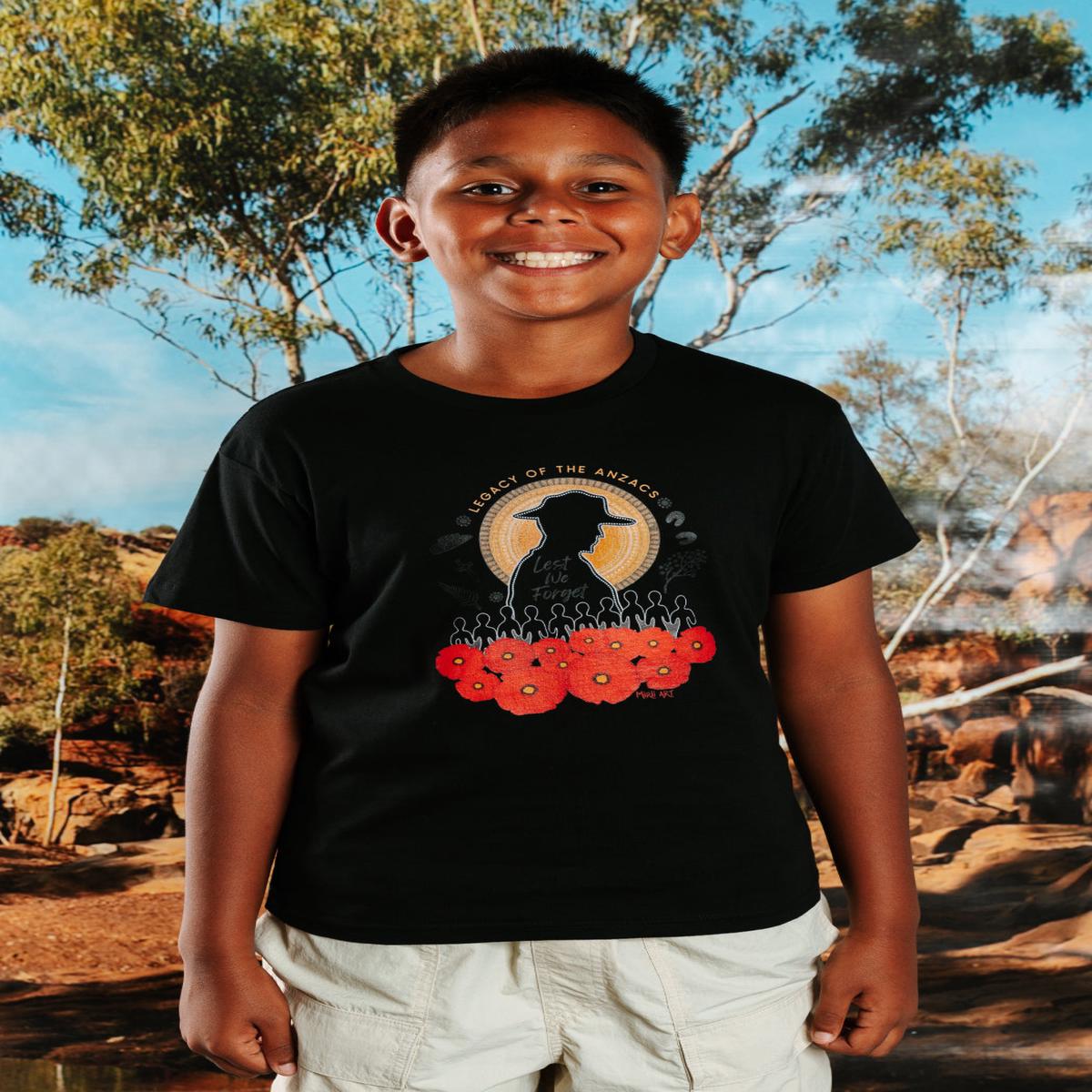 Legacy Of The Fallen Black Cotton Crew Neck Kids T-Shirt