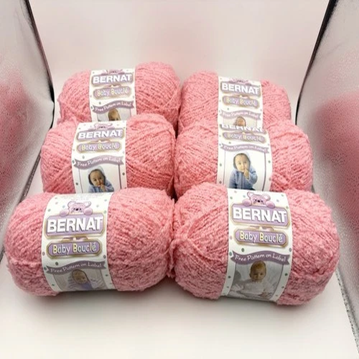 You Pick # of Skeins - Bernat Baby Boucle Bulky Acrylic 180yd Prettiest Pink