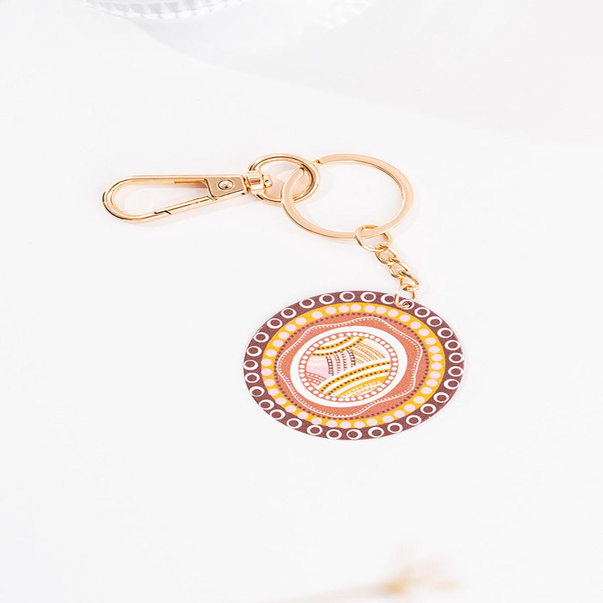 Rebirth Round Keyring