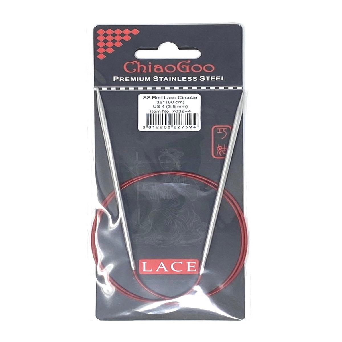 ChiaoGoo Red Lace Circular Needles - US 4 - 32 Inches
