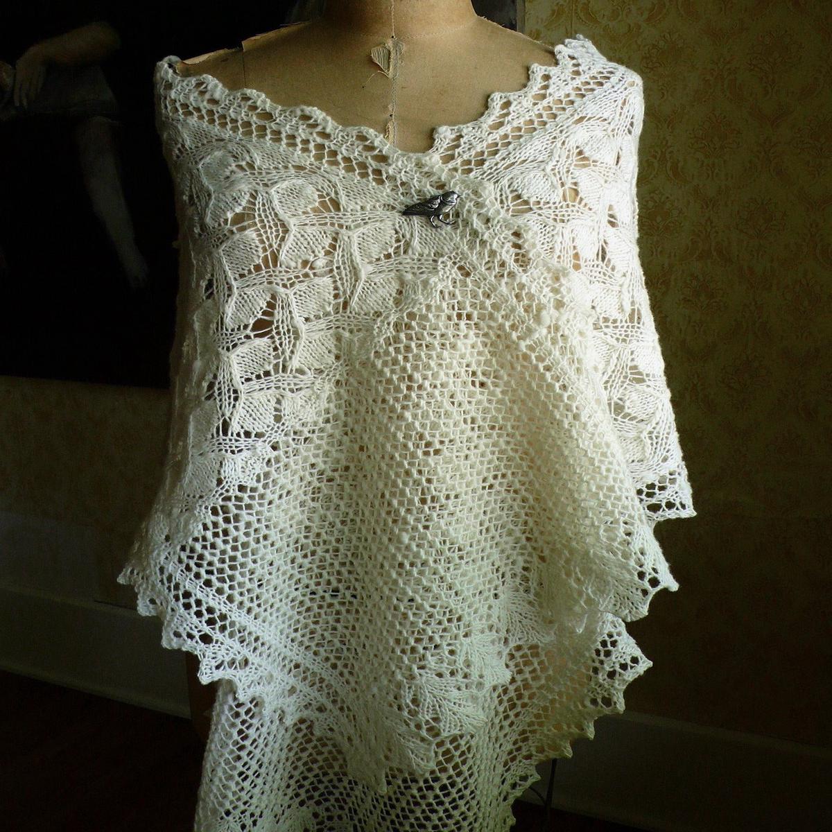Morning Glory Wrap knitting pattern