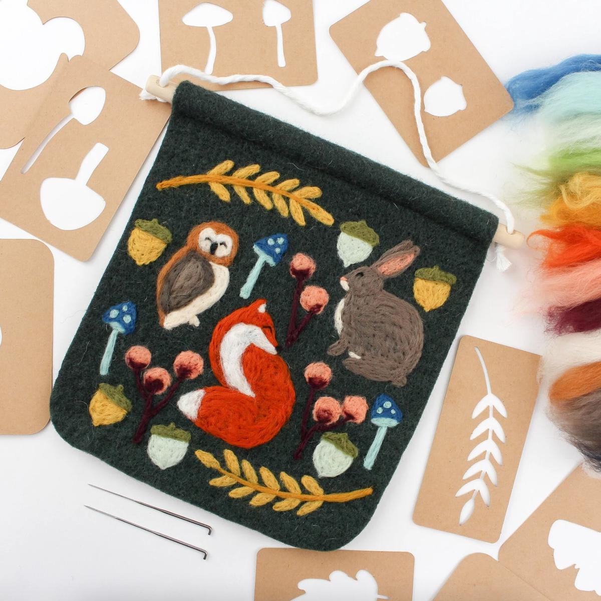 Woodland Banner Felting Kit