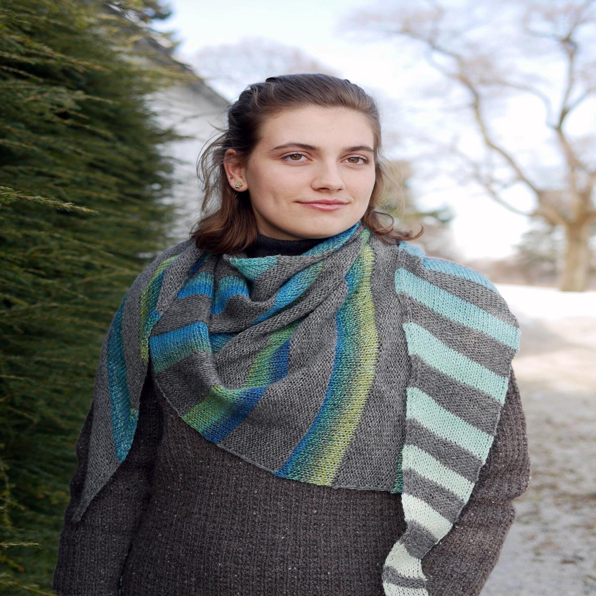 Fall Between the Branches Shawl knitting pattern