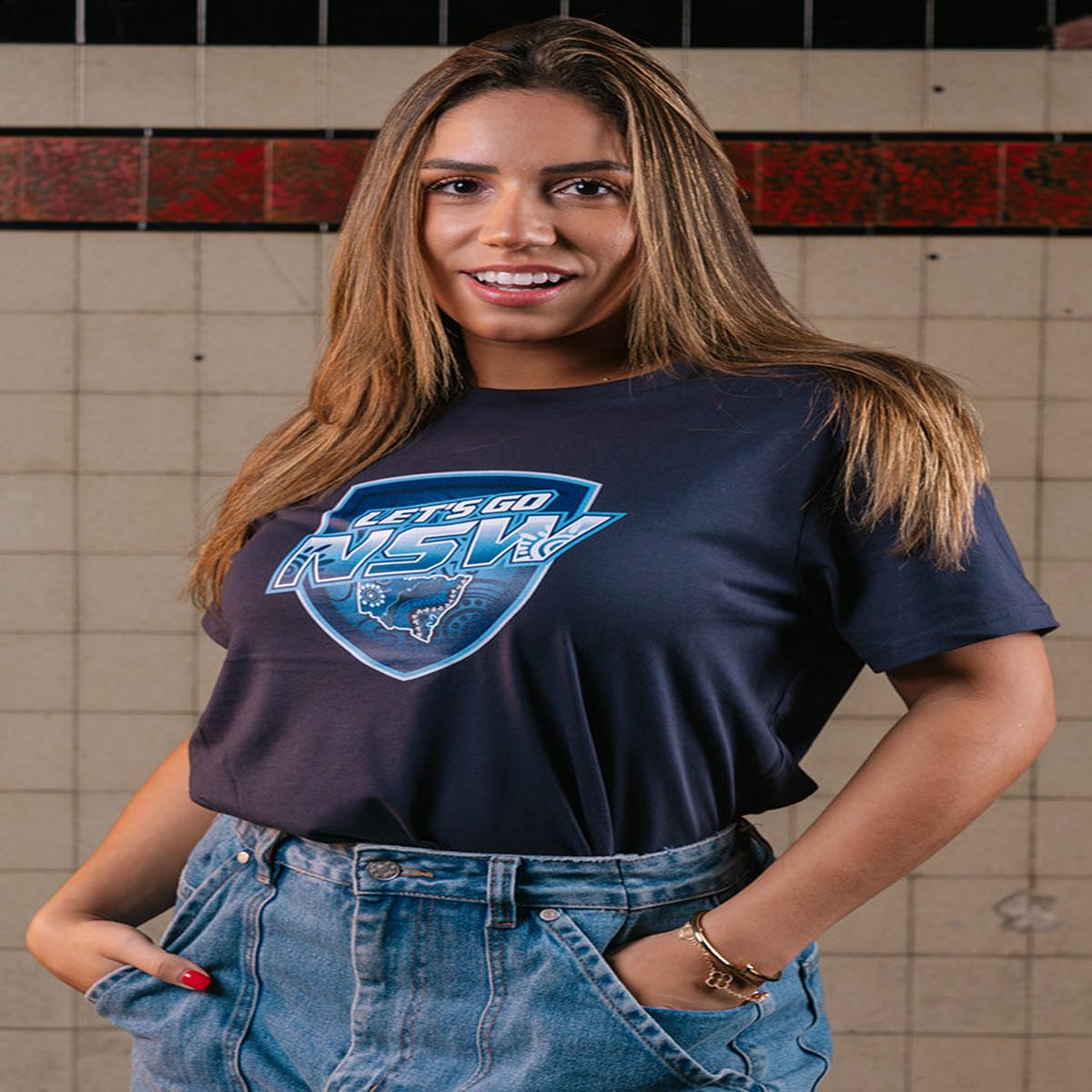 Brotherhood Shield Midnight Blue Cotton Crew Neck Women's T-Shirt