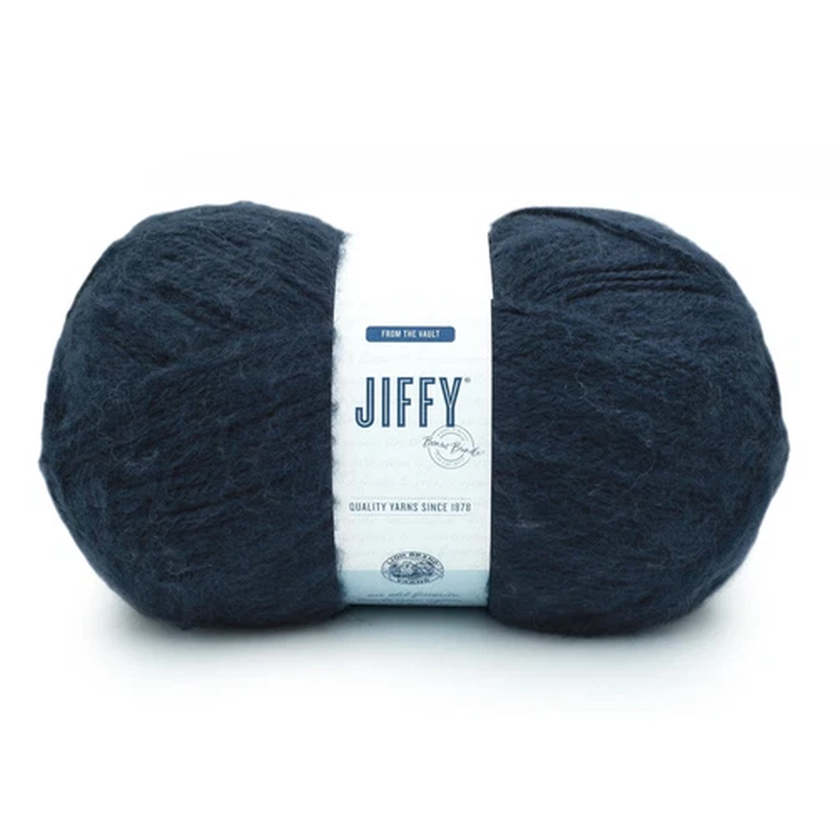 (1 Skein) Lion Brand Yarn 451-110AJ Jiffy Bonus Bundle Yarn, Deep Indigo