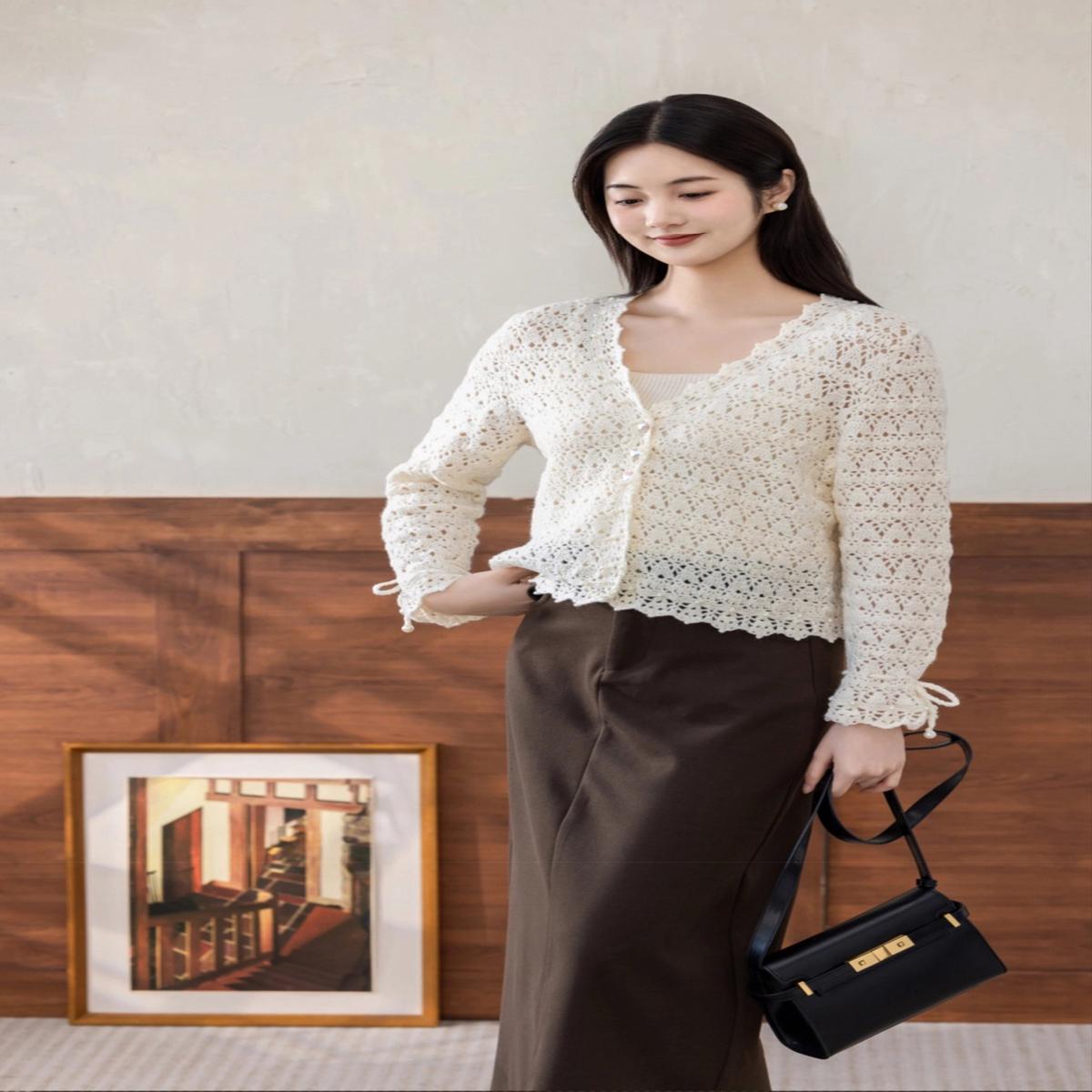 ComfortLace Cardigan Crochet Yarn Kit|