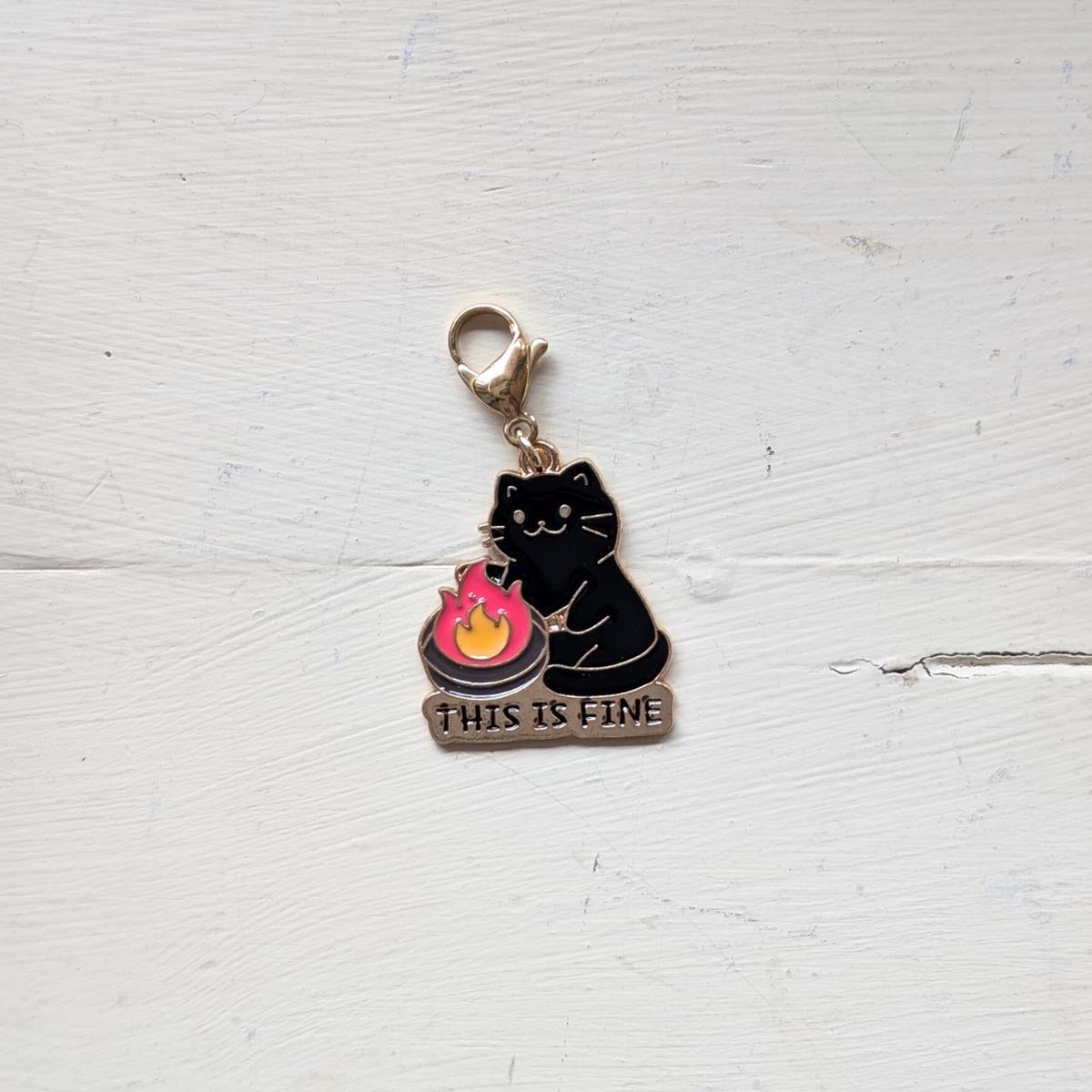 "This is Fine" Cat Progress Keeper