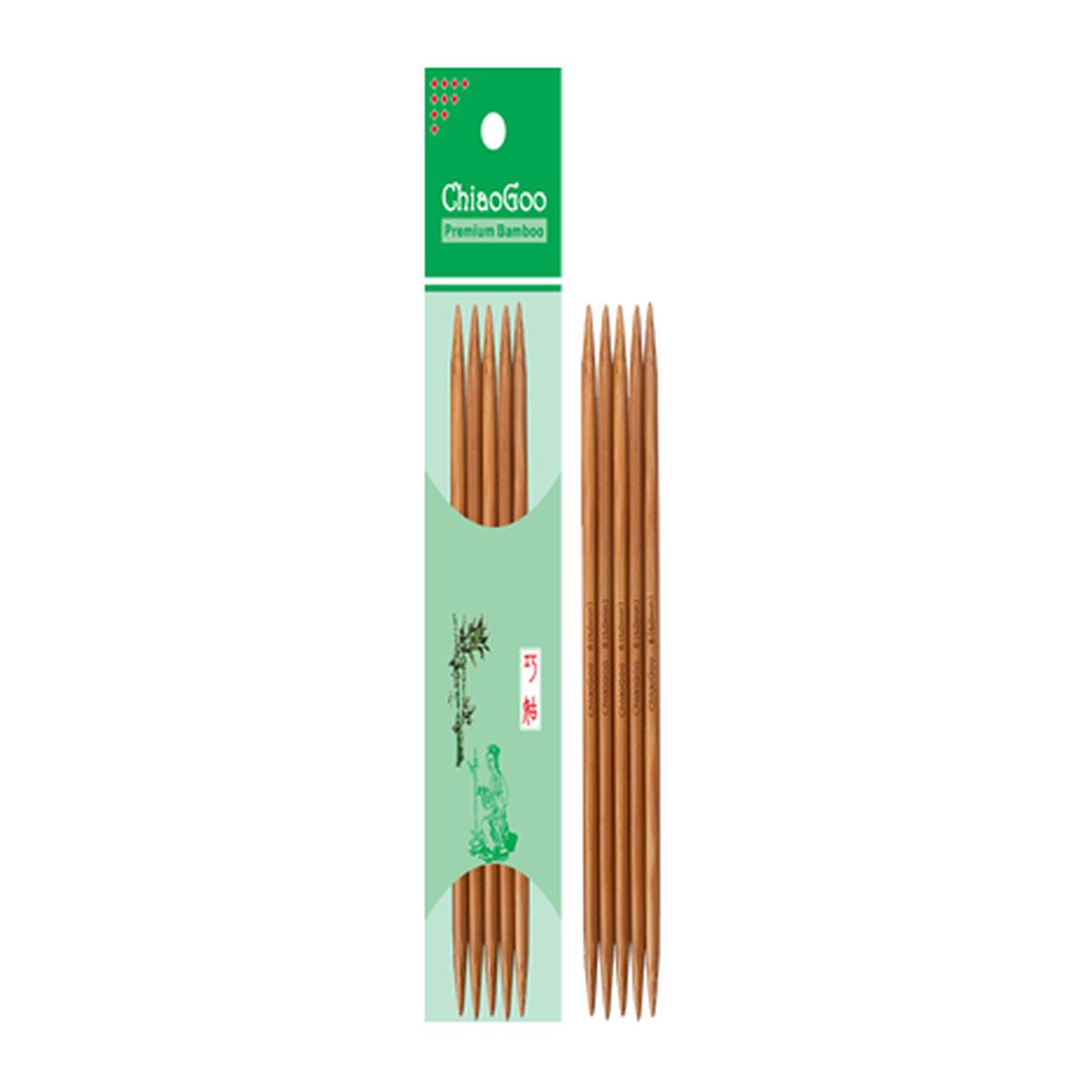 ChiaoGoo Patina Bamboo Double-Points 8" *