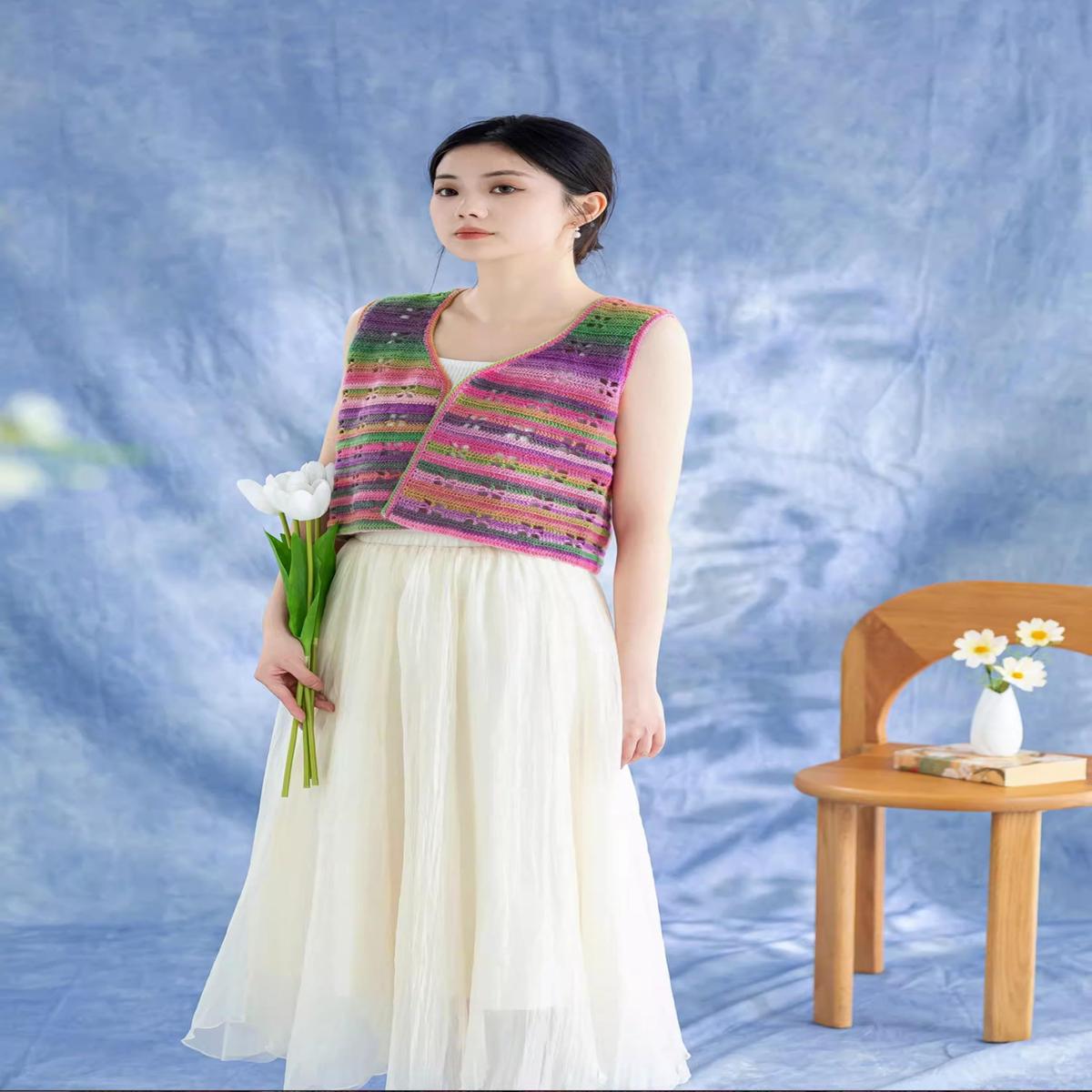 Dyed Skies Vest Crochet Yarn Kit