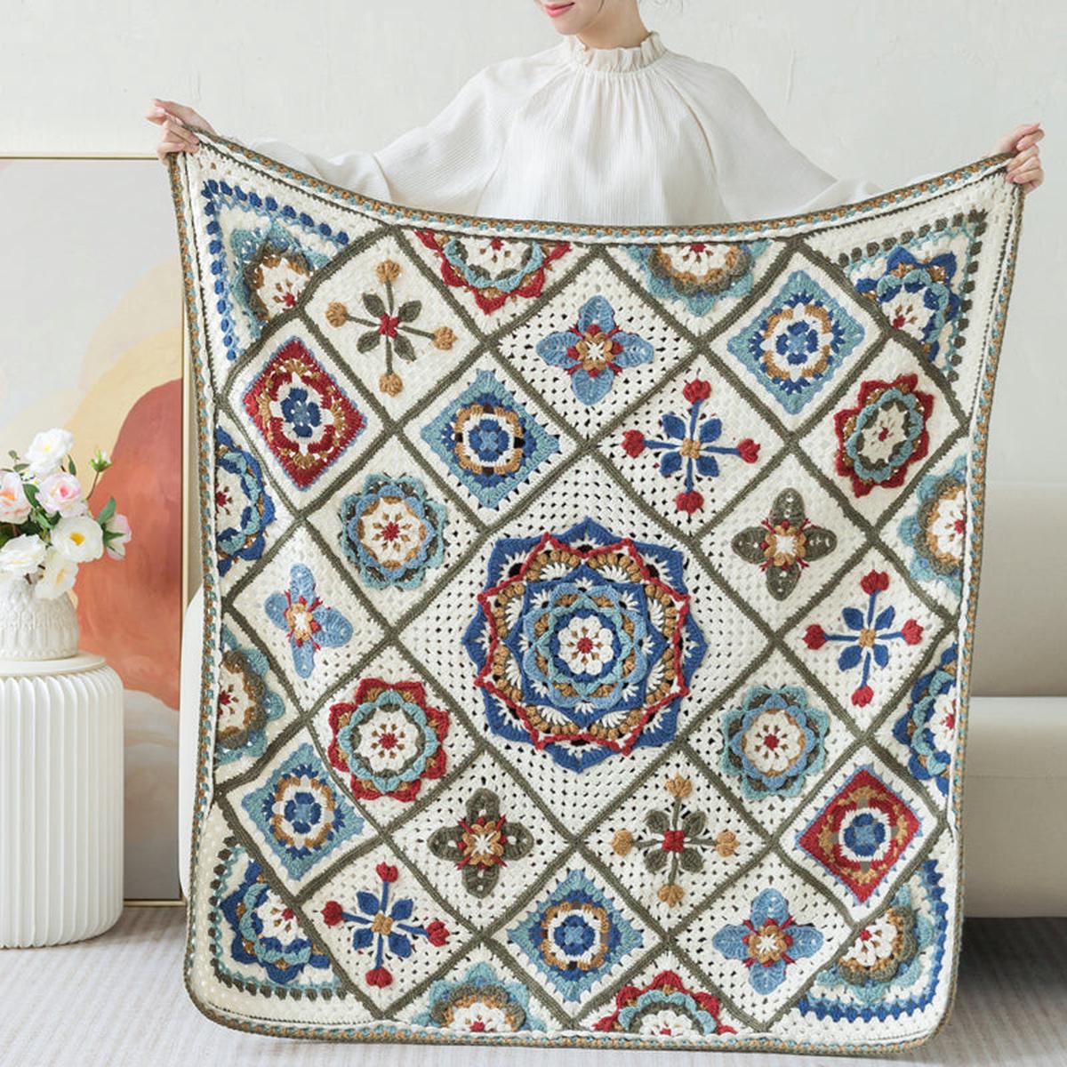 Zellige Wool Blanket Crochet Yarn Kit | Four Seas Tour Series | Susan's Family