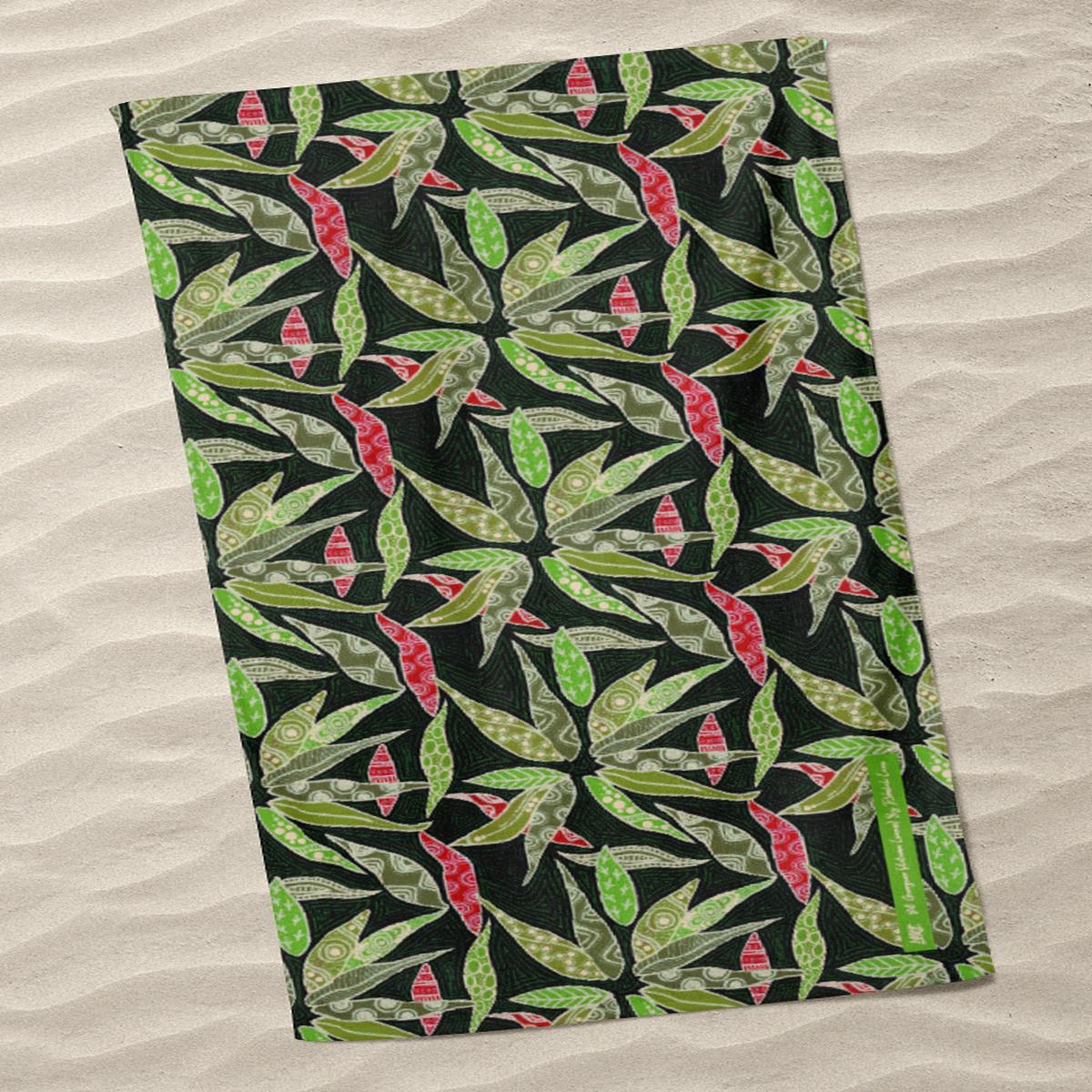 Yili Gurrgurr (Autumn Leaves) Beach Towel