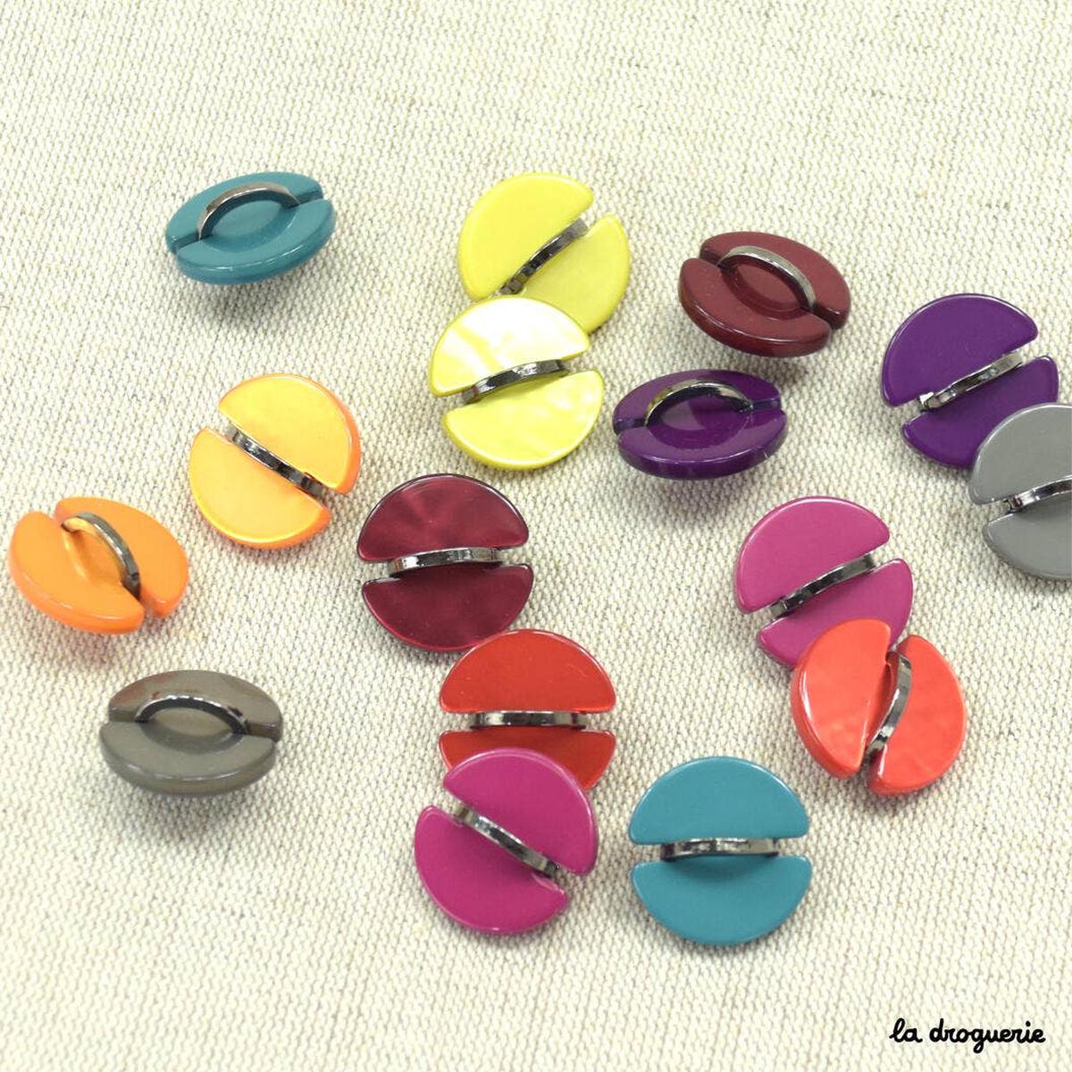 "Chic plante" button 23 mm