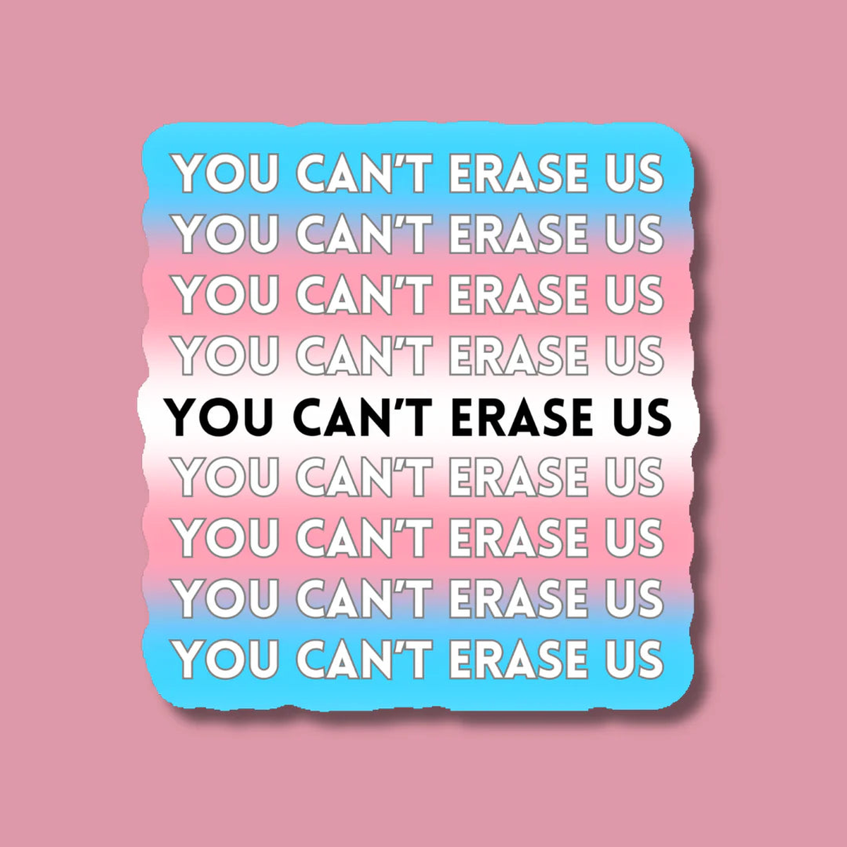 You Can't Erase Us Sticker | Indigo Maiden