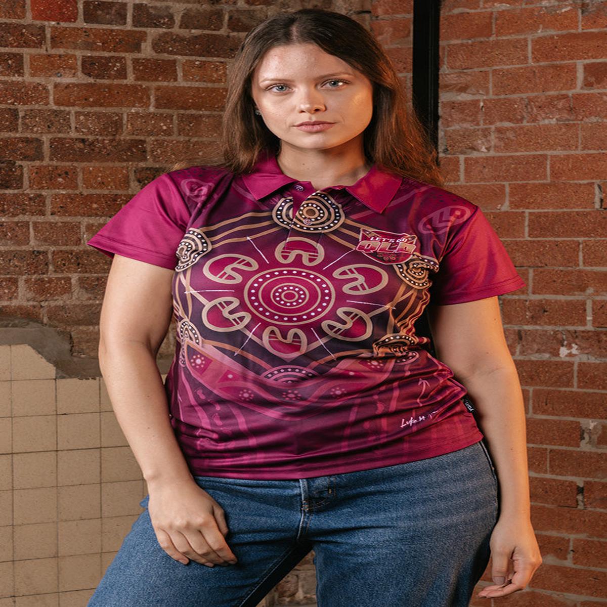 Maroon Warrior Women's Fitted Polo Shirt