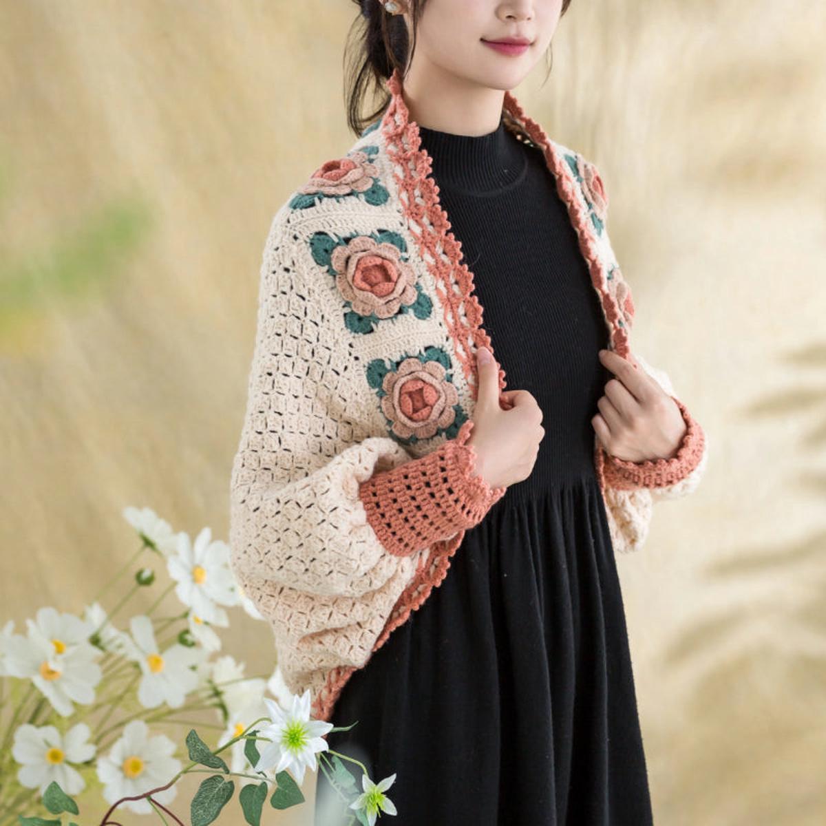 Floral Dream Shawl Crochet Yarn Kit