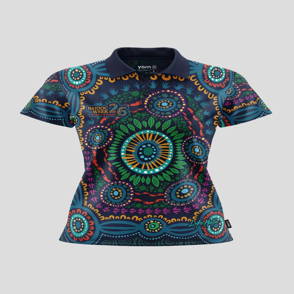 (Bulk) An Abundance Of Culture NAIDOC 2026 Women's Fitted Polo Shirt