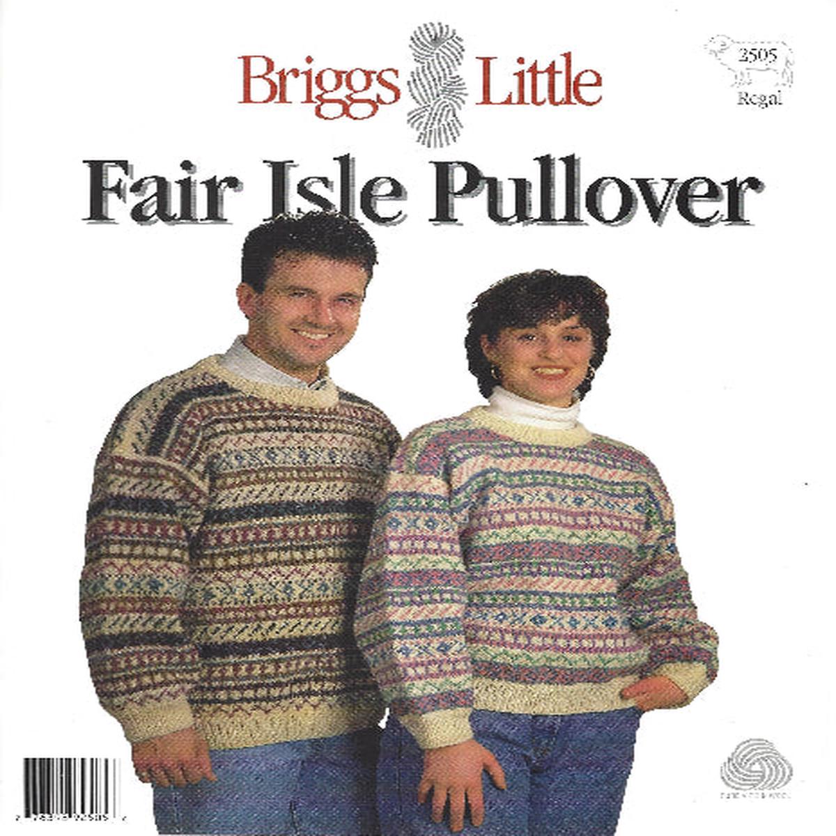Briggs and Little Fair Isle Pullover Unisex Pattern