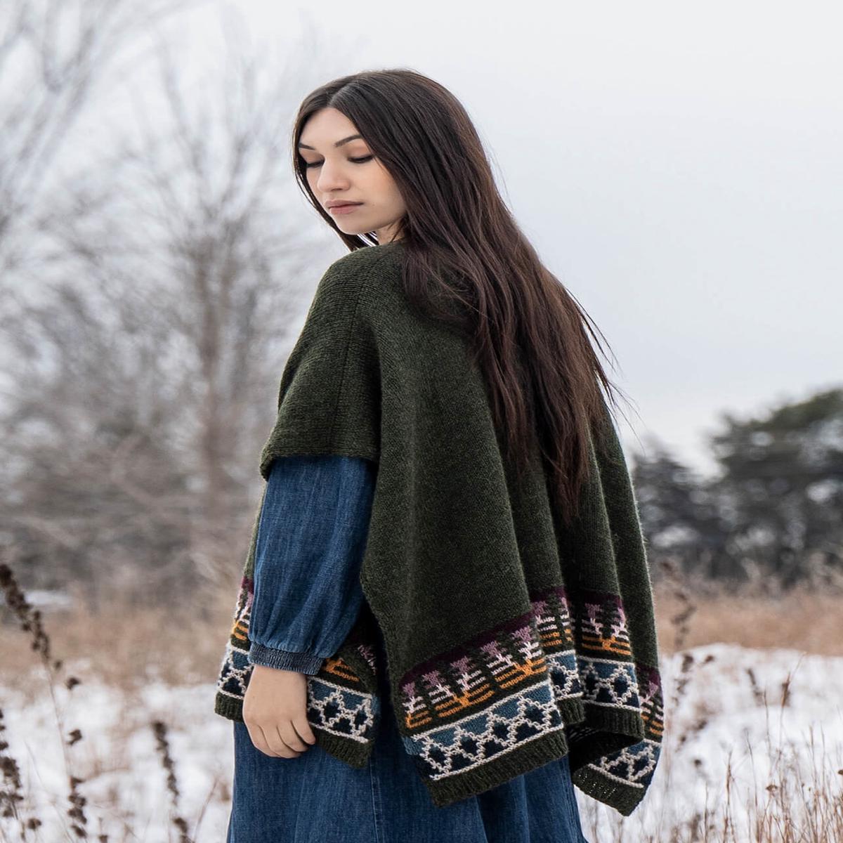 Blue Sky Fibers Woodland Ruana Kit