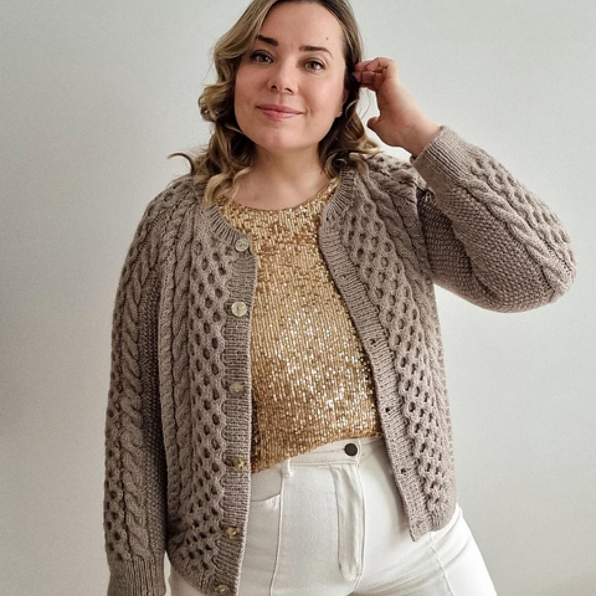 Billie Cardigan by Sari Nordlund in Brusca
