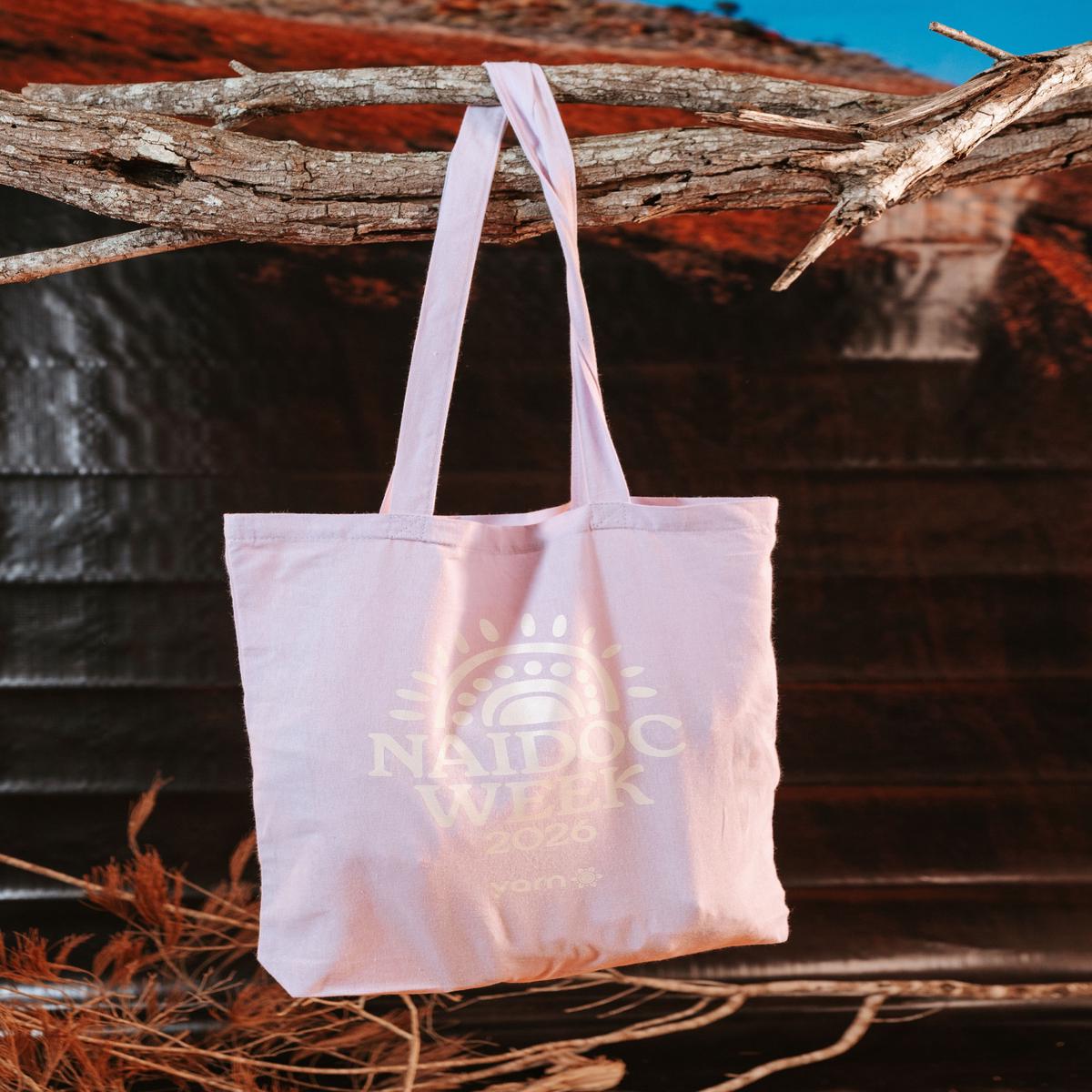 (Bulk) Core NAIDOC Week 2026 Lilac Long Handle Cotton Tote Bag