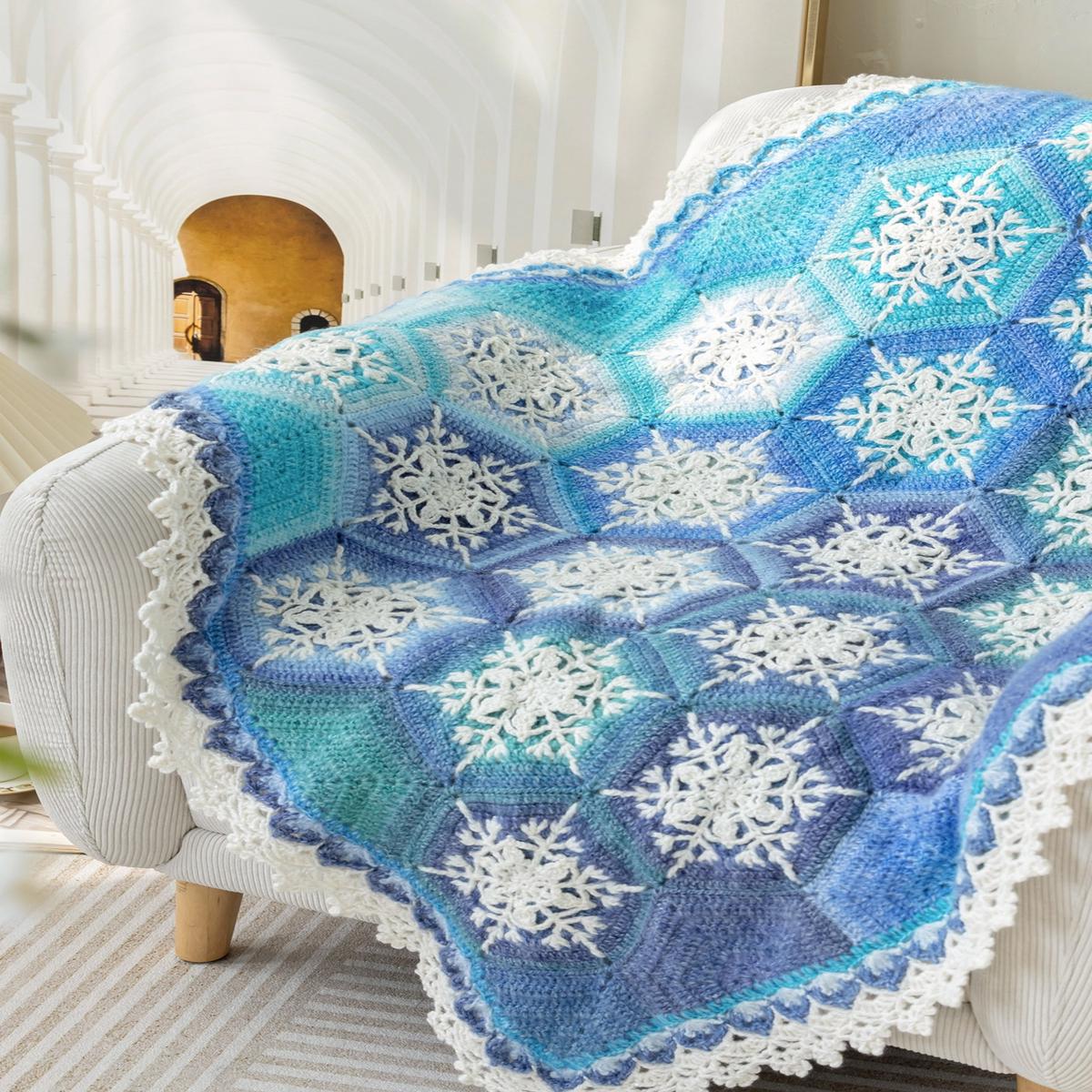 Snowflake Blanket Crochet Pattern