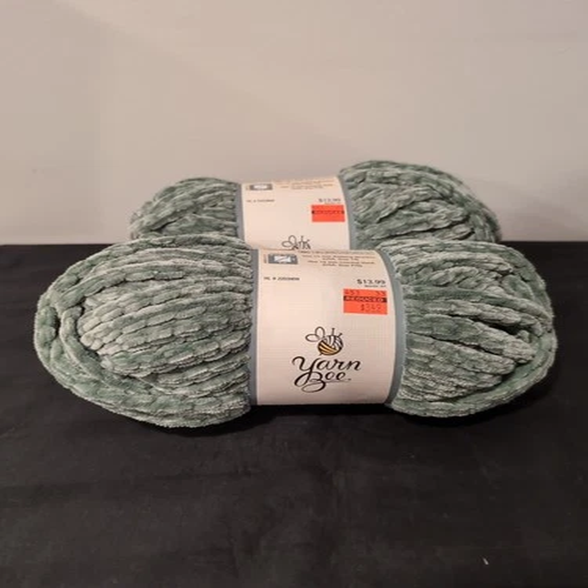Yarn Bee Velvety Smooth, Seaglass, 80 Yards, Lot Of 2 Skeins