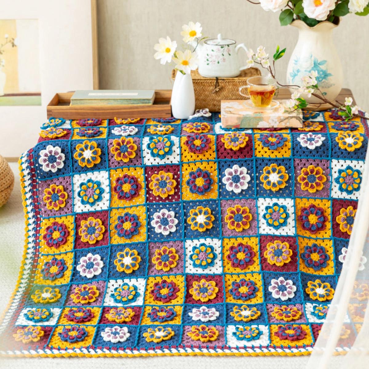 Wintersweet Blanket Crochet Yarn Kit