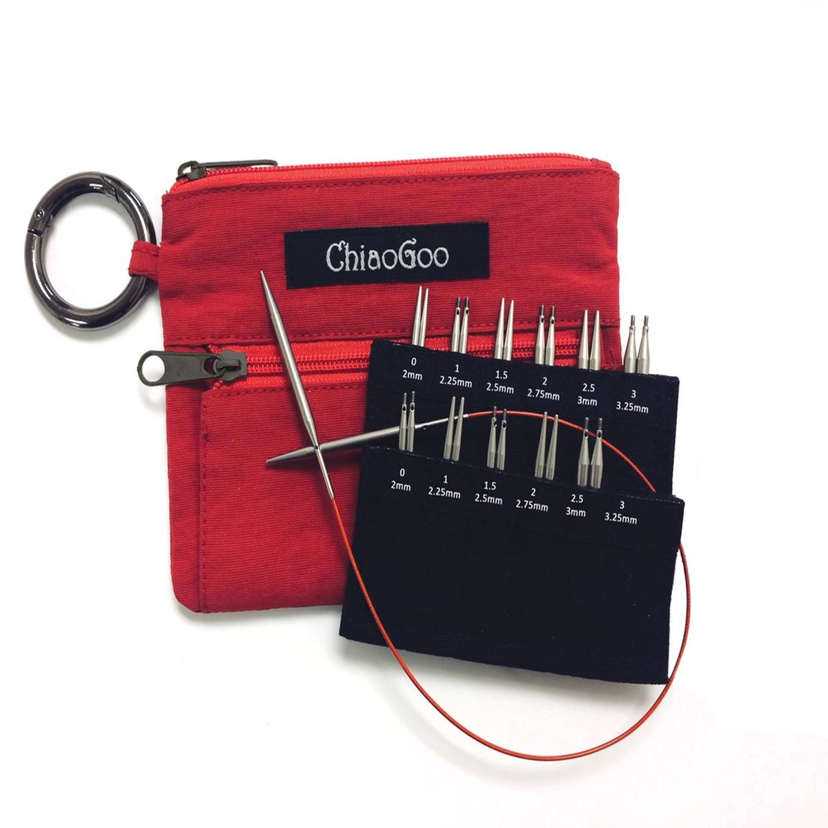 ChiaoGoo - 2" and 3" TWIST mini/shortie set - US 0-3 (2mm-3.25mm)