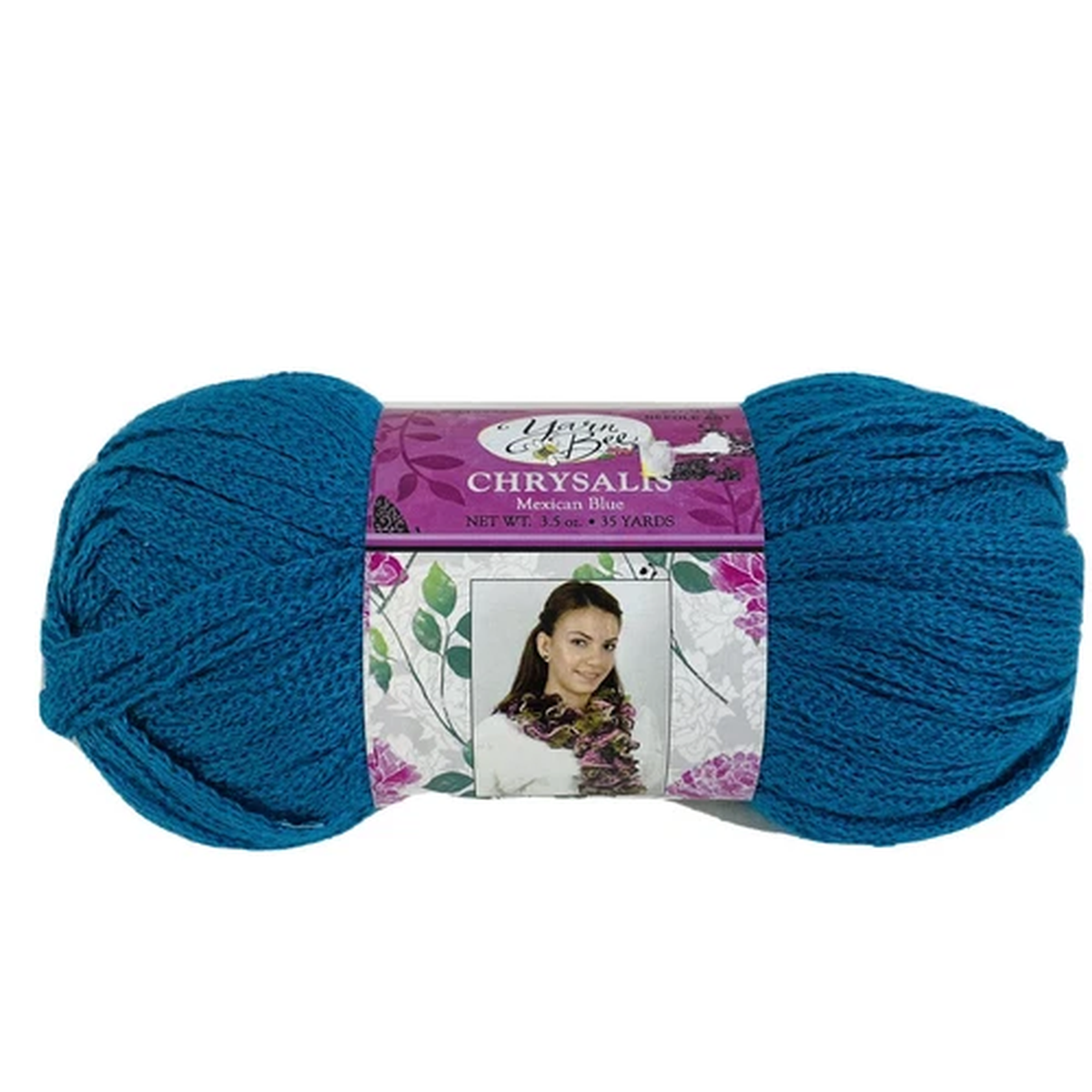 Yarn Bee Chrysalis Acrylic Yarn 100g Skein Color #122 Mexican Blue