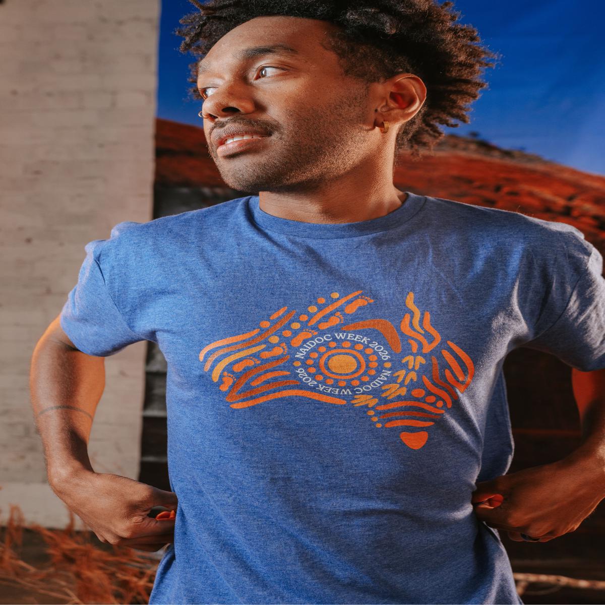 Australia NAIDOC Week 2026 Ocean Marle Cotton Crew Neck Unisex T-Shirt