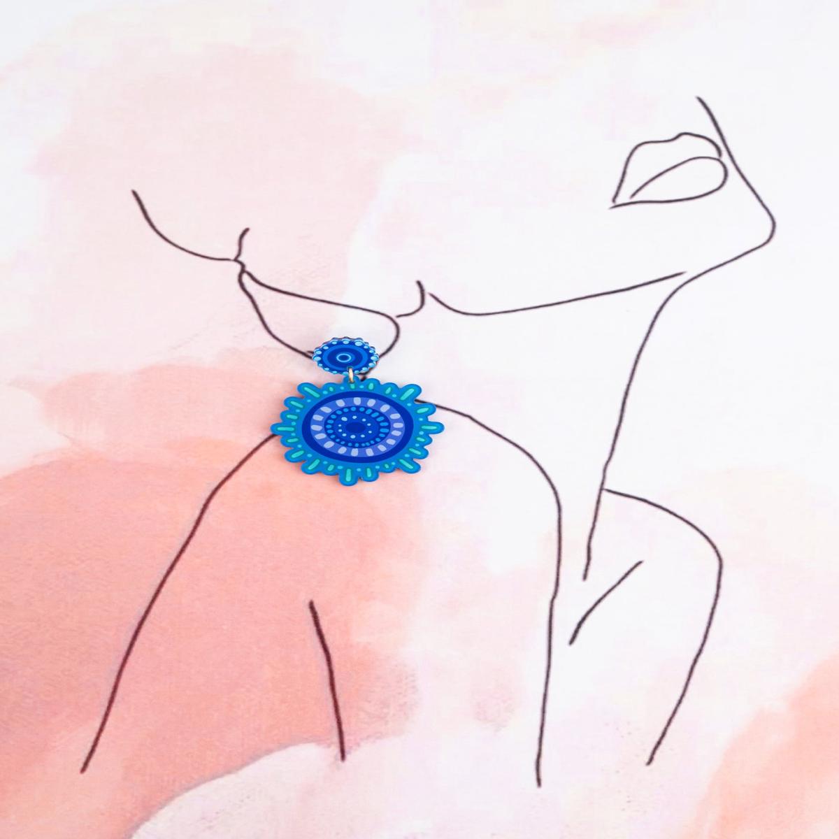 Together We Rise Acrylic Statement Earrings