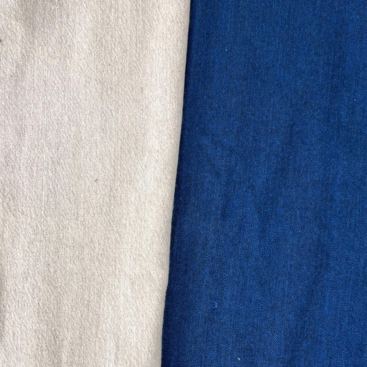 Wool Linen Blend Twill Fabric  Yarn Dyed, Medium to Heavy Weight 8181 8182