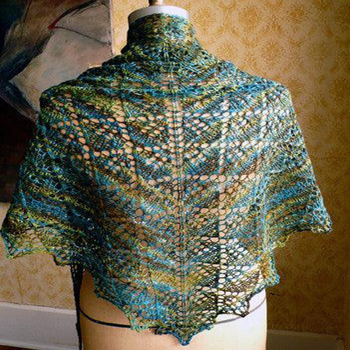 Boxleaf Triangle knitting pattern