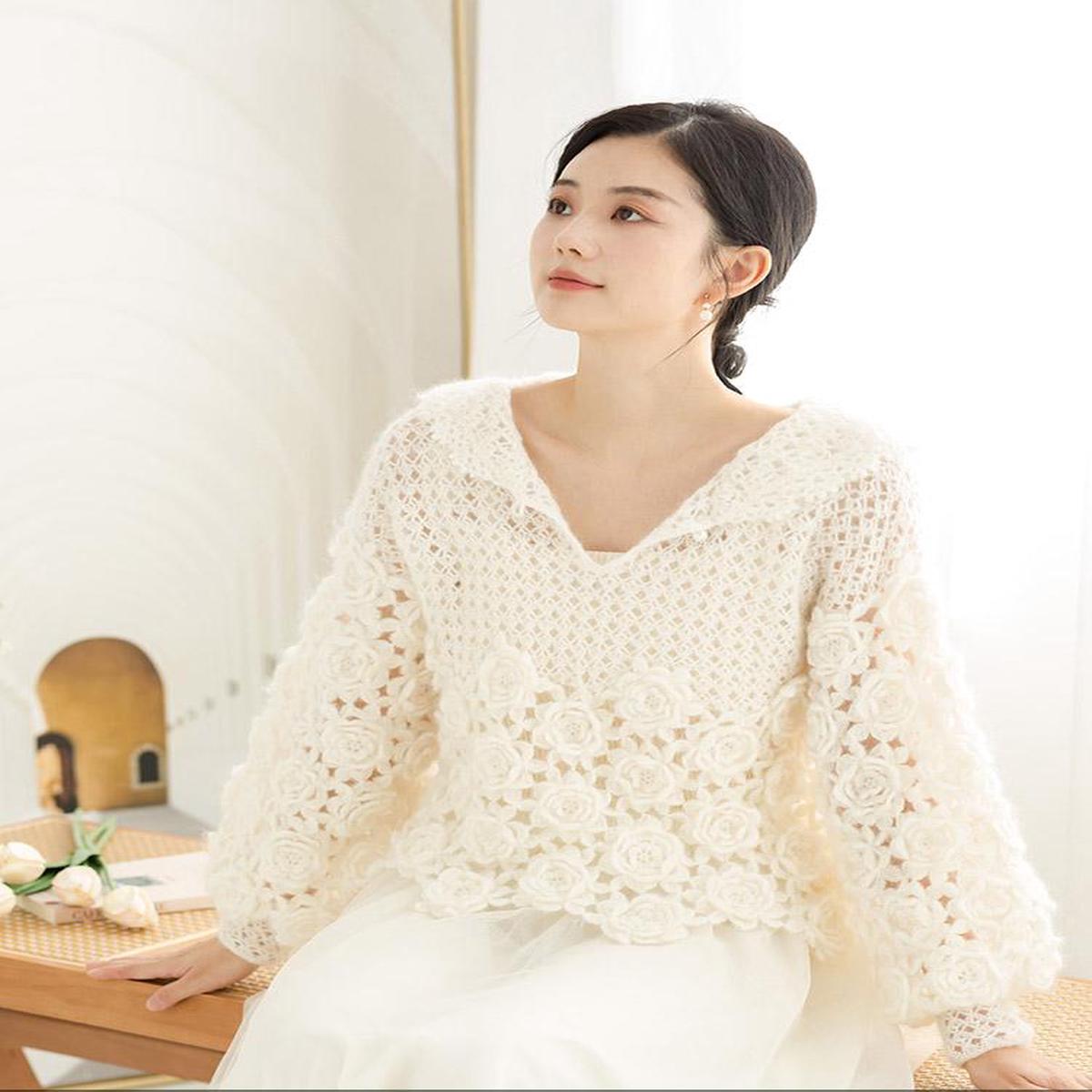 Blossom Pullover Crochet Pattern