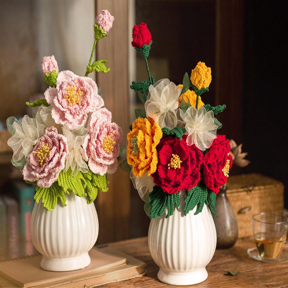 Chinese Peony Crochet Pattern
