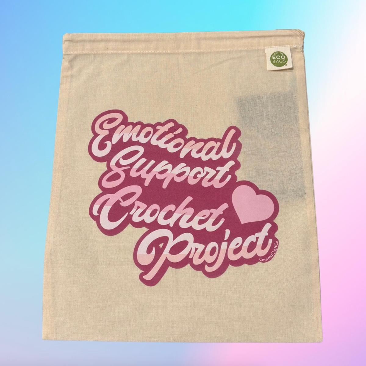 Emotional Support Crochet Project Bag