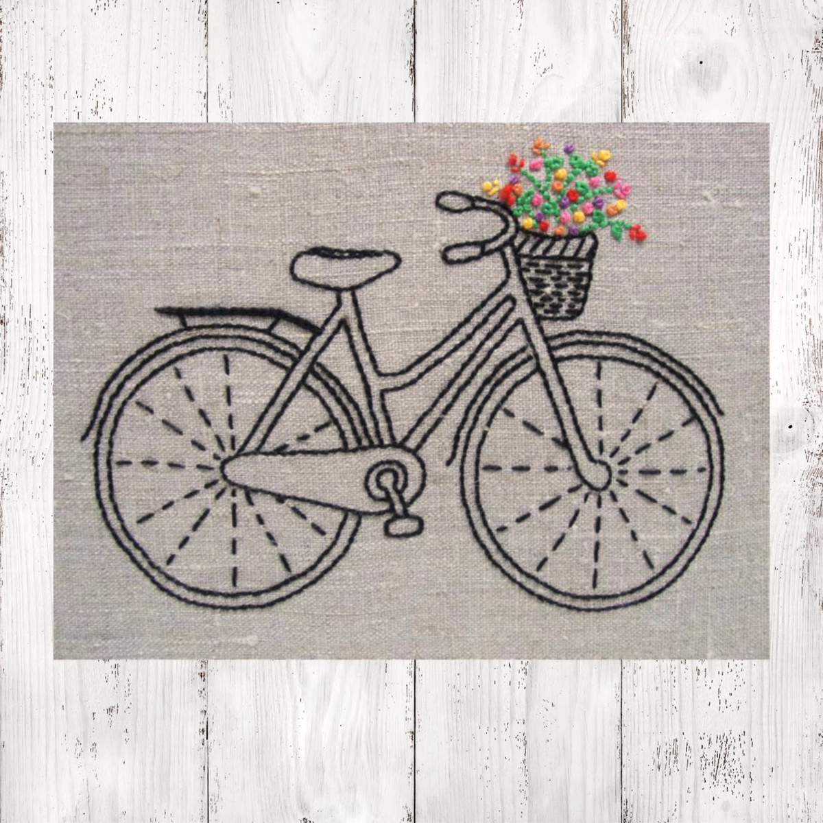 Bicycle Embroidery - i heart stitch art