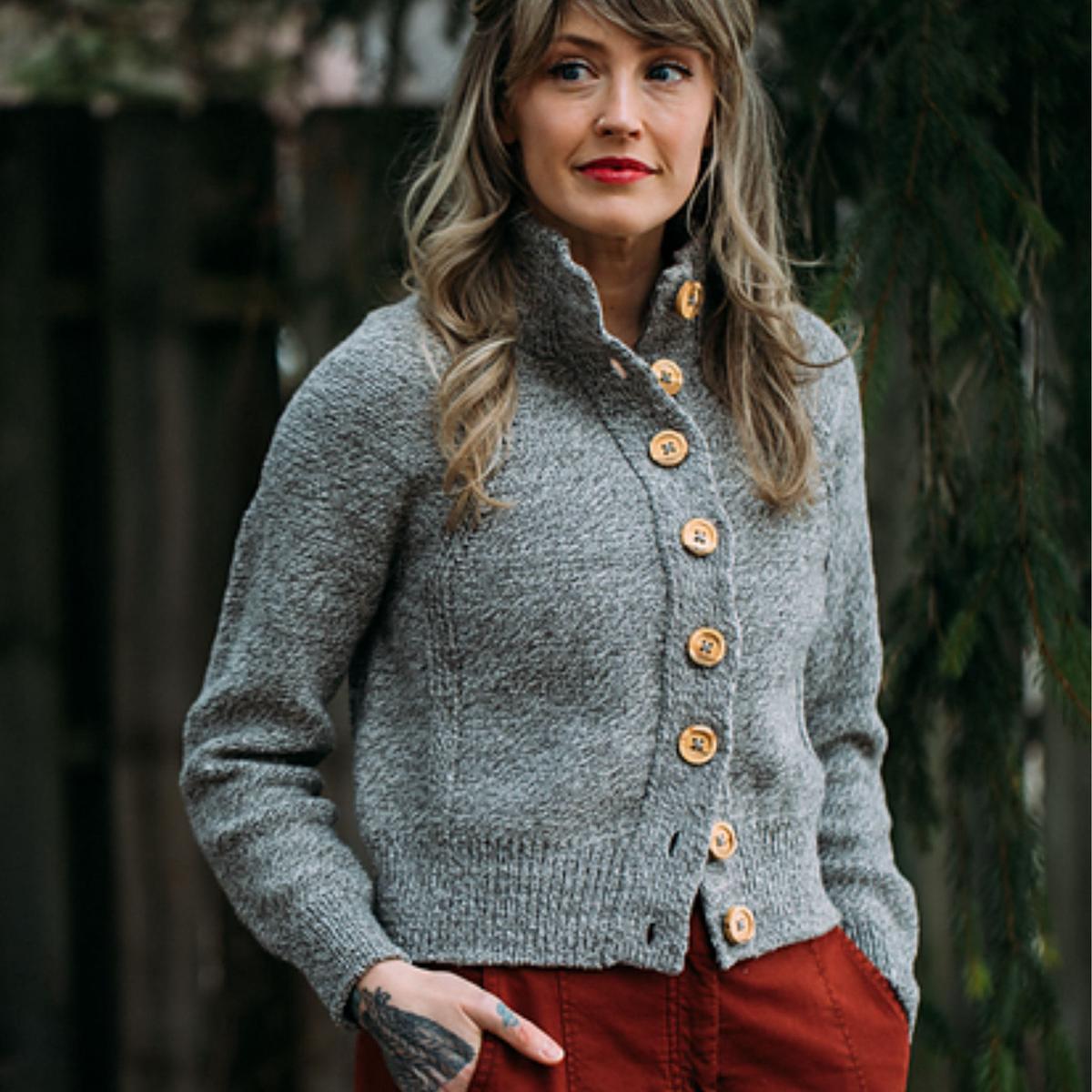 DRK Everyday Cardi by Andrea Mowry in Tweed Sport