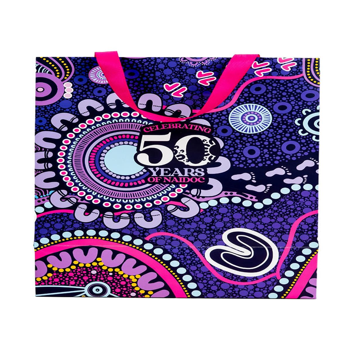 Muru To Our Biriwal (Pathway To Our Future) NAIDOC Matte Ribbon Handled Gift Bag