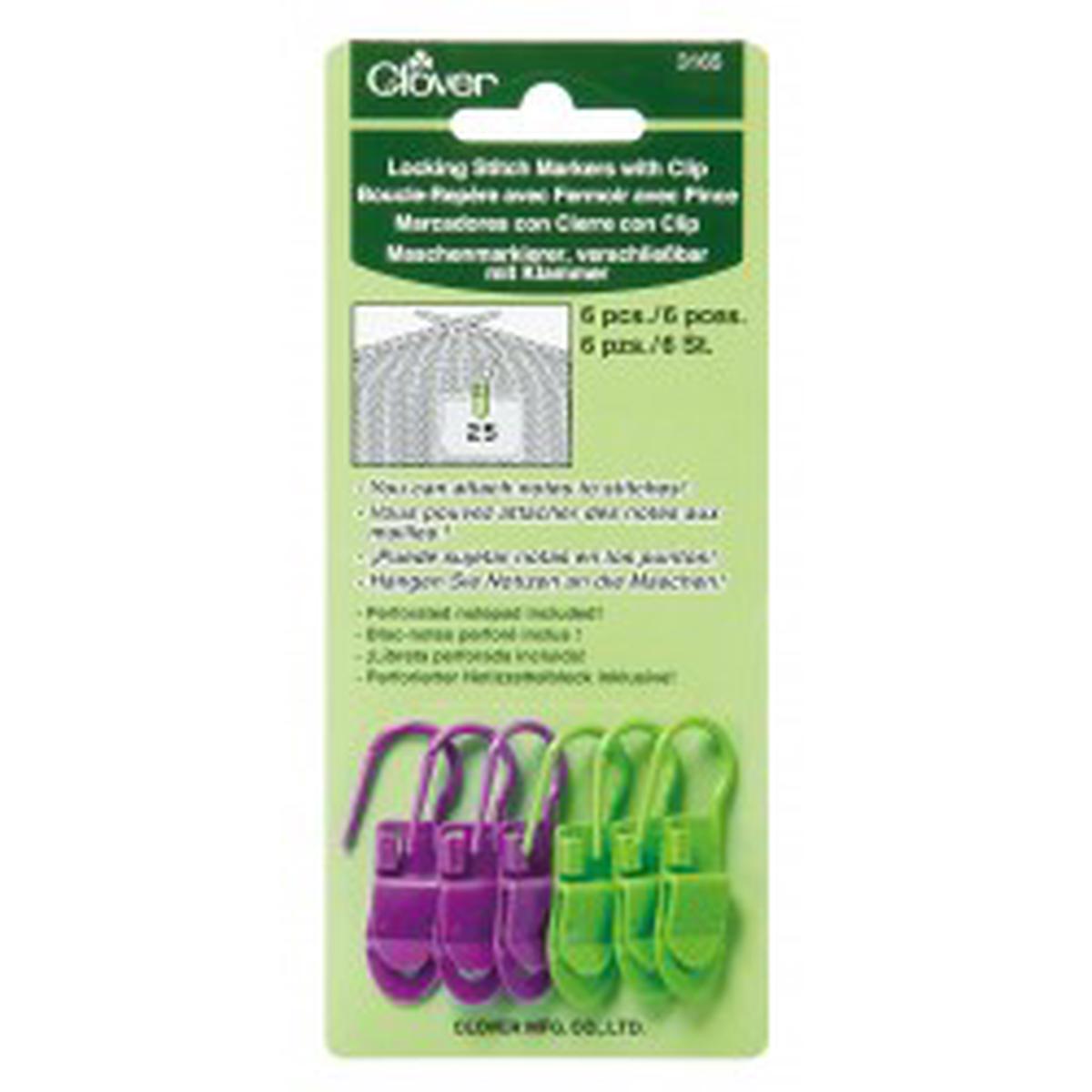 Stitch Markers with Clip
