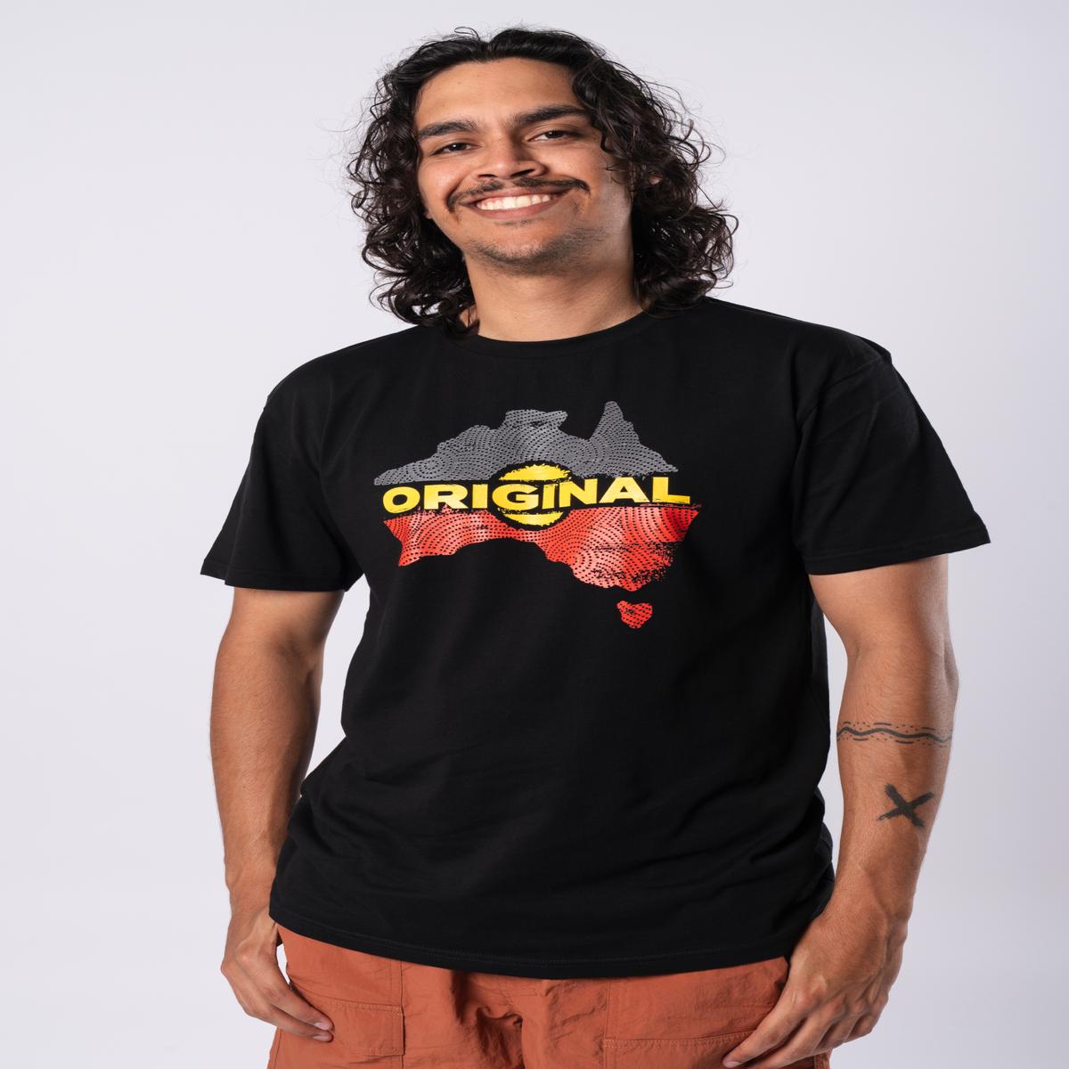 Original Black Cotton Crew Neck Mens T-Shirt