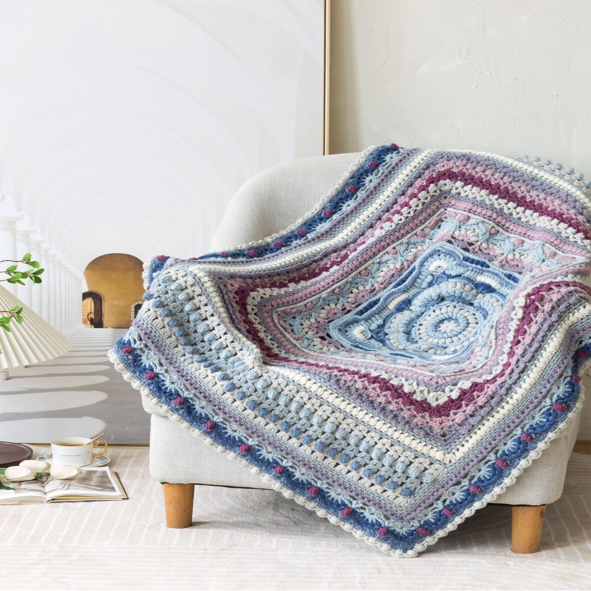 Creamy Mousse Blanket Crochet Yarn Kit