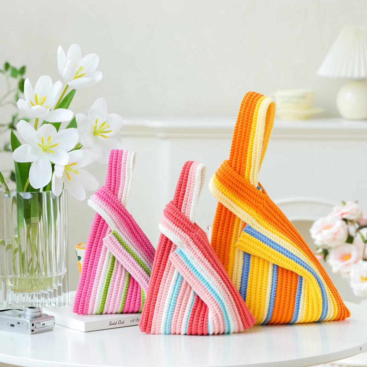 Stripes Wristlet Crochet Pattern