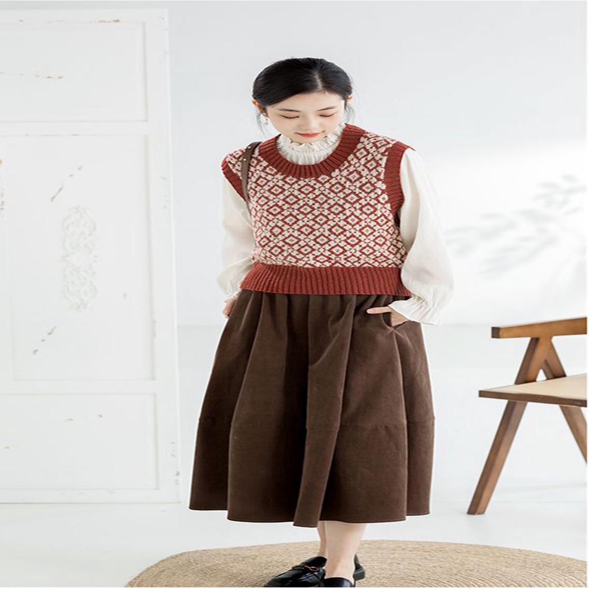 Argyle Vest Knit Yarn Kit